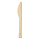World Centric Bamboo Cutlery, Knife, Paper, Natural, 2,000/Carton View Product Image