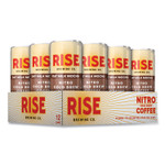 RISE Brewing Co. Nitro Cold Brew Latte, Oat Milk Mocha, 7 oz Can, 12/Carton View Product Image