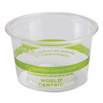 World Centric PLA Clear Cold Cups, 4 oz, Plastic, Clear, 1,000/Carton View Product Image