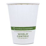 World Centric Double Wall Paper Hot Cups, 12 oz, White, 1,000/Carton View Product Image