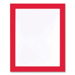 deflecto Self Adhesive Sign Holders, 11 x 17 Insert, Clear with Red Border, 2/Pack View Product Image