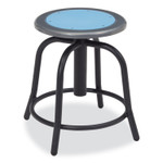 NPS 6800 Series Height Adjustable Metal Seat Stool, Supports Up to 300 lb, 18" to 24" Seat Height, Blueberry Seat/Black Base View Product Image