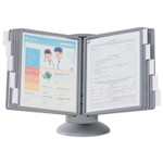 Durable SHERPA Motion Desk Reference System, 10 Panels, Gray Borders View Product Image