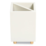 U Brands Juliet Pencil Cup, 3"w x 3"d x 4"h, White View Product Image
