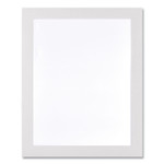 deflecto Self Adhesive Sign Holders, 8.5 x 11 Insert, Clear with White Border, 2/Pack View Product Image