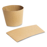 Vegware Kraft Hot Cup Sleeves, Compostable, Fits Vegware 89-Series Hot Cups, Kraft, 1,000/Carton View Product Image
