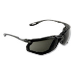 3M Virtua CCS Protective Eyewear with Foam Gasket, Black/Gray Plastic Frame, Gray Polycarbonate Lens View Product Image