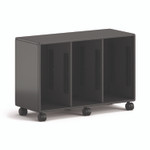 HON Class-ifi Tote Storage Cabinet, Three-Wide, 46.63" x 18.75" x 31.38", Charcoal Gray View Product Image