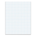 TOPS Cross Section Pads, Cross-Section Quadrille Rule (5 sq/in, 1 sq/in), 50 White 8.5 x 11 Sheets View Product Image