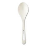 World Centric TPLA Compostable Cutlery, Soup Spoon, Plastic, White, 1,000/Carton View Product Image