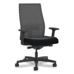 HON Ignition 2.0 4-Way Stretch Mid-Back Mesh Task Chair, Orange Adjustable Lumbar Support, Black View Product Image
