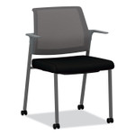 HON Cipher Mesh Back Guest Chair, 24.25" x 24.13" x 33.5", Black Seat, Charcoal Back, Charcoal Base View Product Image
