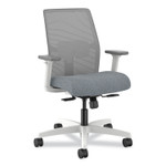 HON Ignition 2.0 Mid-Back Mesh Task Chair, Posture Lock, Up to 300lb, Basalt Seat, Fog Back/White Base View Product Image