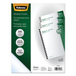 Fellowes Crystals Transparent Presentation Covers for Binding Systems, Clear, with Square Corners 11 x 8.5, Unpunched, 200/Pack View Product Image