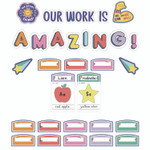 Carson-Dellosa Education Work Display Bulletin Board Sets, 45-Piece Set, We Stick Together: Our Work Is Amazing, 7.9" x 15", Multicolor View Product Image
