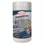 Claire Graffiti Wipe, 1-Ply, 12 x 9.5, Mild Scent, Purple, 6/Carton View Product Image