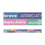 Carson-Dellosa Education Straight Borders, 12-Piece Set, Motivational: Positive Words, 3" x 3 ft, Multicolor View Product Image