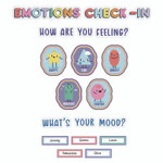 Carson-Dellosa Education Curriculum Bulletin Board Sets, 46-Piece Set , We Stick Together: Emotions Check-In, 7.9" x 15", Multicolor View Product Image