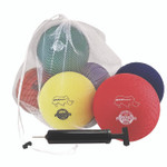 Champion Sports Rhino Soft Playground Ball Set, 8.5" Diameter, Assorted Colors, 6/Set View Product Image