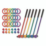 Champion Sports Mini Golf Set, 12 Balls/6 Putters/18 Rings/3 Target Holes View Product Image