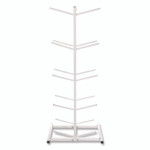 Champion Sports Double Medicine Ball Tree, 12" x 23" x 51", White View Product Image