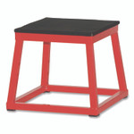 Champion Sports Plyo Box, 15" x 15", Plywood/Rubber/Steel, Red/Black View Product Image