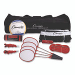Champion Sports Deluxe Volleyball/Badminton Tournament Set, (4) Rackets/(2) Shuttlecocks/(2) Birdies/Net/Pump/Volleyball View Product Image
