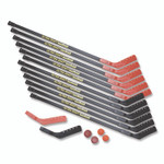 Champion Sports Ultra Shaft Hockey Set, Twelve 47' Hockey Sticks/Two Pucks/Two Balls/Two Extra Blades View Product Image