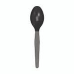 Dixie Mediumweight Polystyrene Wrapped Cutlery, Spoon, Plastic, Black, 1,000/Carton View Product Image