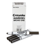 Crayola Bulk Broad Line Marker, Broad Bullet Tip, Black, 12/Box View Product Image