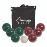 Champion Sports Deluxe Bocce Tournament Set, 4.25" dia Balls, Assorted Colors View Product Image