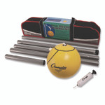 Champion Sports Deluxe Tether Ball Set, Tetherball/102" Cord/(4) 24" Telescoping Poles/Carry Bag/Pump with Needle View Product Image