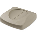 Rubbermaid Commercial Untouchable Swing Top Lid - Beige - (RCP268988BG) Product Image 