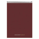 TOPS Docket Gold Planner Pad, Project-Management Format, Medium/College Rule, Black Cover, 70 White 8.5 x 11.75 Sheets View Product Image