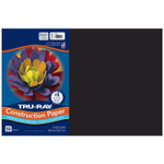 Pacon Tru-Ray Construction Paper, 76 lb Text Weight, 12 x 18, Black, 50/Pack, 25 Packs/Carton View Product Image