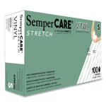 SemperCare Stretch Vinyl Examination Gloves, 100/Box, 10 Boxes/Carton View Product Image