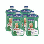 Mr. Clean Multipurpose Cleaning Solution with Febreze, Meadows and Rain, 64 oz Bottle, 4/Carton View Product Image