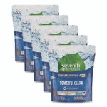 Seventh Generation Natural Automatic Dishwasher Detergent Packs, Free and Clear, 45 Powder Packets/Box, 5 Boxes/Carton View Product Image