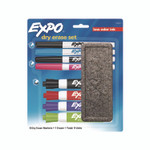 EXPO Low-Odor Dry Erase Marker Set, Assorted Tip Types, Assorted Colors View Product Image