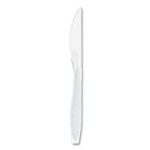 SOLO Impress Heavyweight Full-Length Polystyrene Cutlery, Knife, Plastic, White, 100/Box, 10 Boxes/Carton View Product Image
