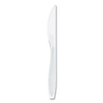 SOLO Impress Heavyweight Full-Length Polystyrene Cutlery, Knife, Plastic, White, 100/Box View Product Image