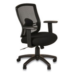 Alera Etros Series Mesh Mid-Back Petite Swivel/Tilt Chair, Supports Up to 275 lb, 17.71" to 21.65" Seat Height, Black (ALEET4017B) View Product Image