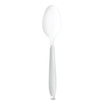 SOLO Impress Heavyweight Full-Length Polystyrene Cutlery, Spoon, Plastic, White, 100/Box, 10 Boxes/Carton View Product Image