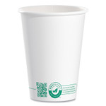 SOLO Compostable Paper Hot Cups, 12 oz, White/Green, 50/Pack View Product Image