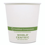 World Centric Paper Hot Cups, 10 oz, White, 1,000/Carton View Product Image