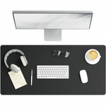 Smead Waterproof Desk Pad - Rectangular - 17" Width x 36" Depth - Faux Suede Backing - Vegan Leather - (SMD64828) Product Image 