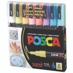 POSCA Water-Based Paint Markers, Fine Bullet Tip, 0.9 mm/1.3 mm, Assorted Colors, 8/Set View Product Image