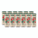 Zevia Zero Sugar Naturally Sweetened Black Tea, Raspberry Black Tea, 12 oz can, 12/Carton View Product Image