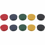 MasterVision Planning Board Super Magnets - 0.9" Diameter - Round - 10 / Pack Product Image 