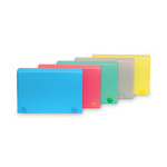 C-Line Index Card Case, Holds 100 3 x 5 Cards, 5.38 x 1.25 x 3.5, Polypropylene, Assorted Colors (CLI58335) View Product Image